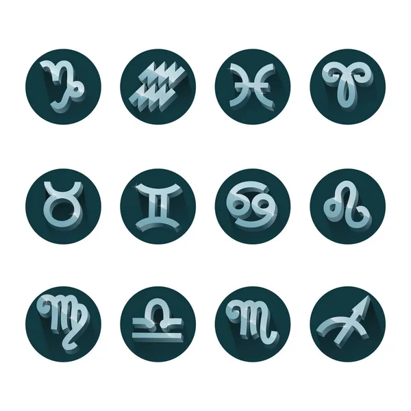 Zodiac Vektor Illustration Ikon Element Bakgrund — Stock vektor