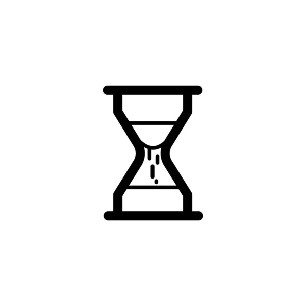 Plantilla Vectorial Del Icono Del Tiempo Ilustración Del Reloj — Archivo Imágenes Vectoriales