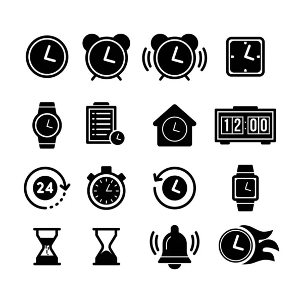 Vector Template Time Icon Clock Illustration Royalty Free Stock Illustrations