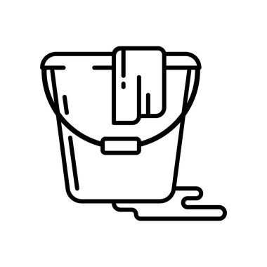 Tasarımınız için temizleme simgesinin vektör şablonu