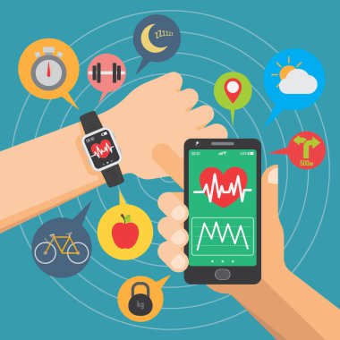 Basit grafik vektör illüstrasyonu