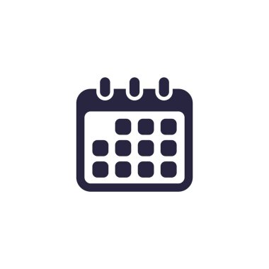 Zaman simgesinin vektör şablonu, saat illüstrasyonu 