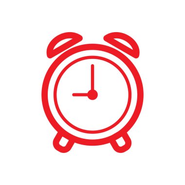 Zaman simgesinin vektör şablonu, saat illüstrasyonu 