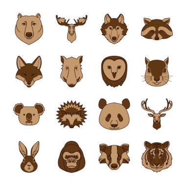 Simgeli basit biçimlendirilmiş pankart, vektör illüstrasyonu