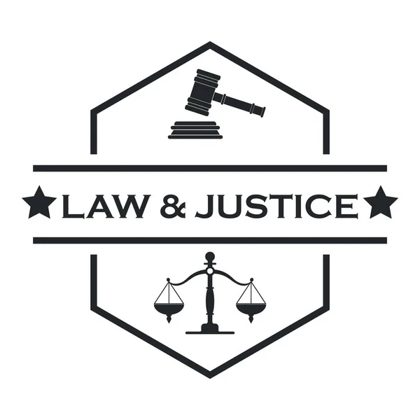 Барвистий Логотип Юридичної Фірми Векторні Ілюстрації — стоковий вектор