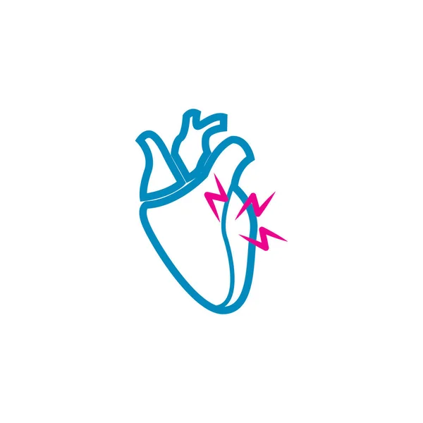 Herz Vektor Illustration Symbol Element Hintergrund — Stockvektor