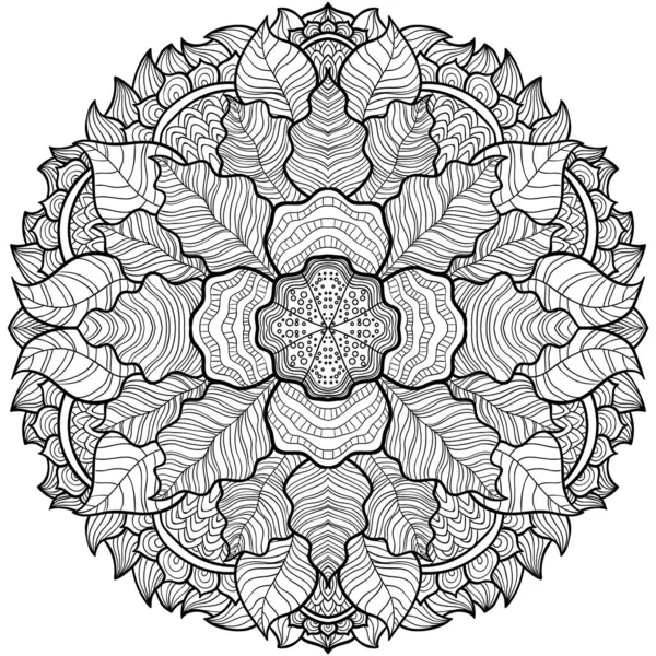 Fleurs De Forme De Mandala Profilées Pour Adulte Livre De