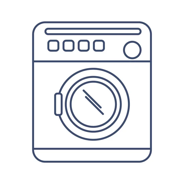 Washing Machine Vector Illustration Icon Element Background — Stock Vector