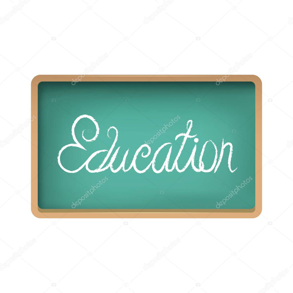 Colorful logotype of educational institution. Vector template for education theme