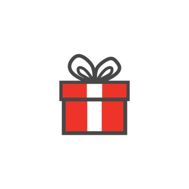 Simgeli basit biçimlendirilmiş pankart, vektör illüstrasyonu