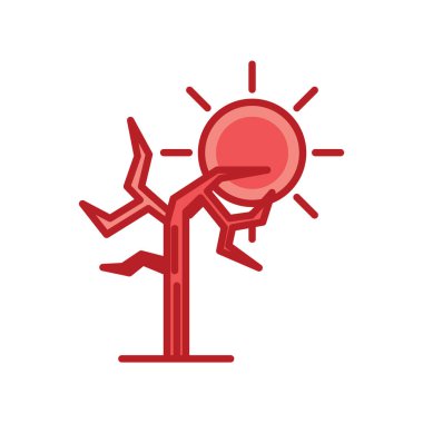 Vektör illüstrasyonu, simge ögesi arkaplanı