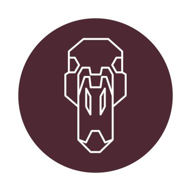 Web sitesi, vektör illüstrasyonu için düz simge 