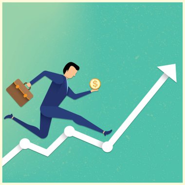 iş simgesi vektör illüstrasyonu 