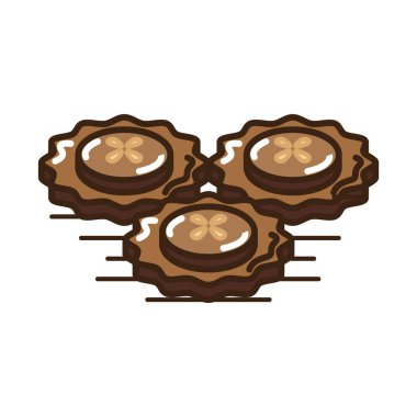 yiyecek konsepti arka plan, modern vektör illüstrasyonu 