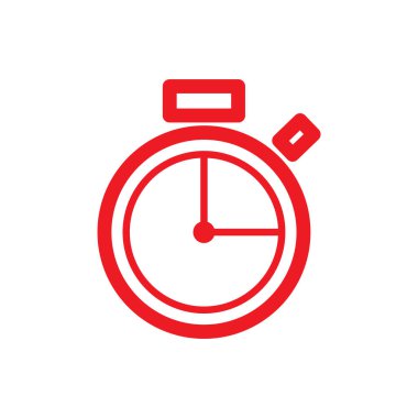 Zaman simgesinin vektör şablonu, saat illüstrasyonu 