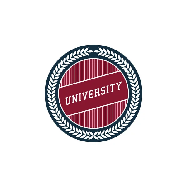 Logotipo Colorido Institución Educativa Plantilla Vectorial Para Tema Educación — Vector de stock