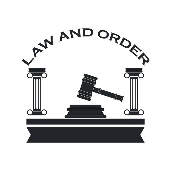 Барвистий Шаблон Логотипу Юридичної Фірми Векторні Ілюстрації — стоковий вектор