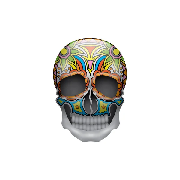 Skull Vector Illustration Icon Element Background — Stock Vector