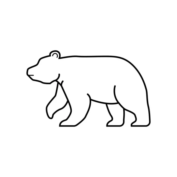 Icona Animale Sfondo Bianco — Vettoriale Stock