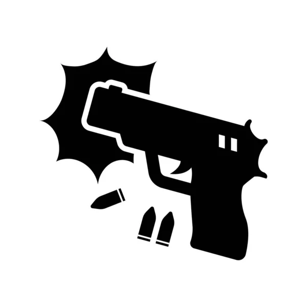 Pistola Vettoriale Illustrazione Icona Elemento Sfondo — Vettoriale Stock