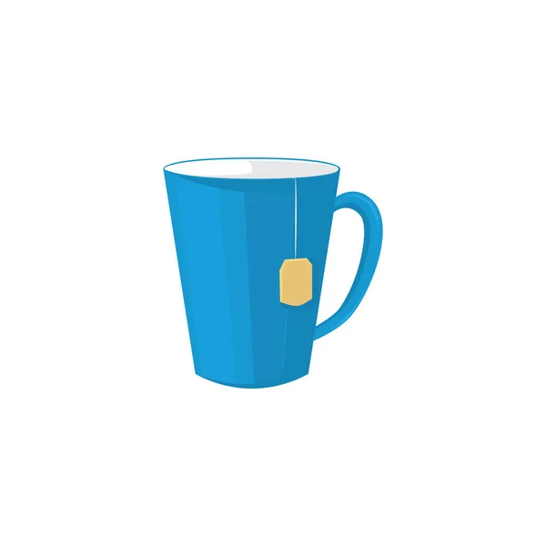 Чайна Чашка Векторна Ілюстрація Фон Елемента Піктограми — стоковий вектор
