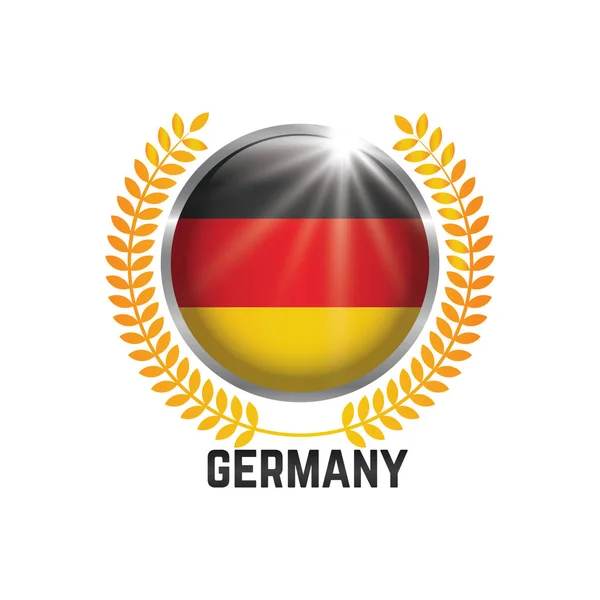 Ilustración Vectorial Una Alemania Simbólica — Vector de stock