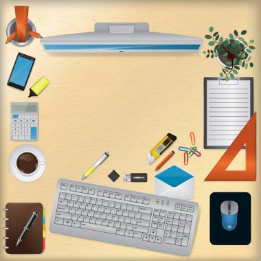 Basit grafik vektör illüstrasyonu