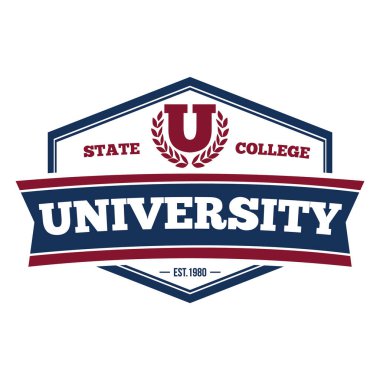 Eğitim kurumunun renkli logoti. Eğitim teması için vektör şablonu