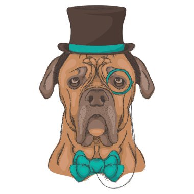 köpek vektör çizimi, simge ögesi arkaplanı