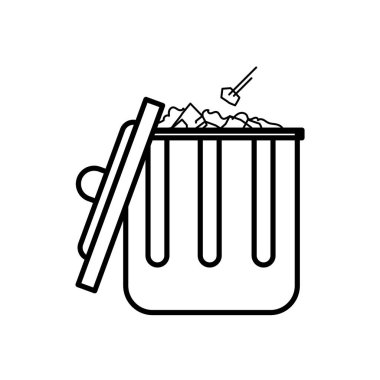 Tasarımınız için temizleme simgesinin vektör şablonu