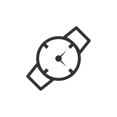 Zaman simgesinin vektör şablonu, saat illüstrasyonu 