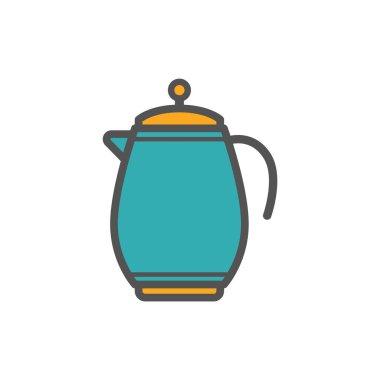 Simgeli basit biçimlendirilmiş pankart, vektör illüstrasyonu