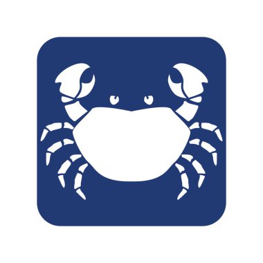 yengeç vektör illüstrasyonu, simge ögesi arkaplanı