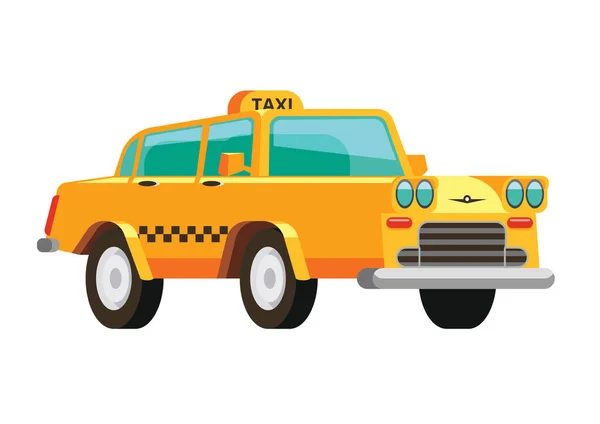Taksi Vektör Illüstrasyonu Simge Ögesi Arkaplanı — Stok Vektör