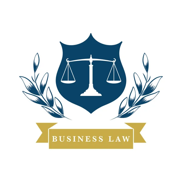 Разноцветный Шаблон Логотипа Юридической Фирмы Векторная Иллюстрация — стоковый вектор