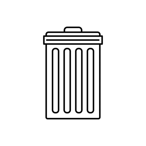 Bin Vector Ilustración Icono Elemento Fondo — Vector de stock