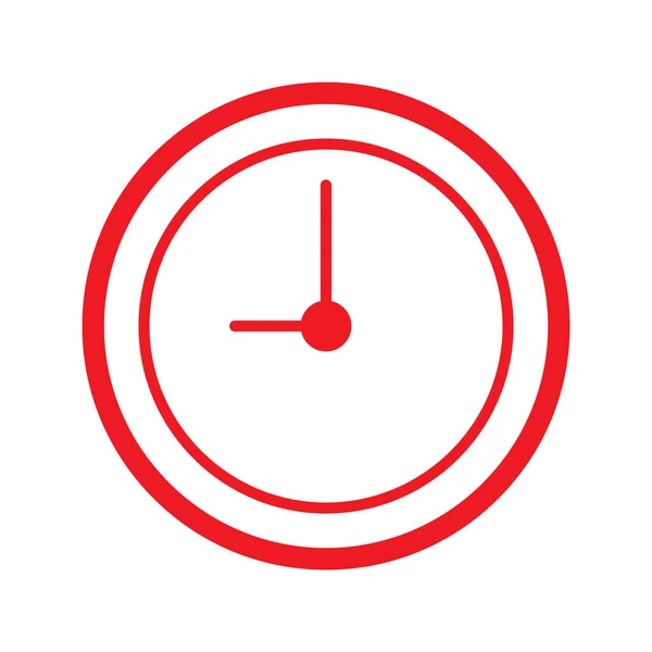 Modelo Vetor Ícone Tempo Ilustração Relógio —  Vetores de Stock