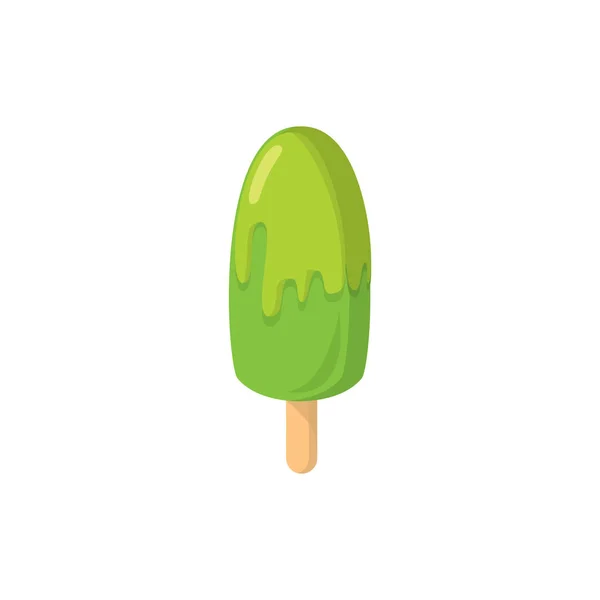アイスクリームベクトルイラストアイコン要素背景 — ストックベクタ