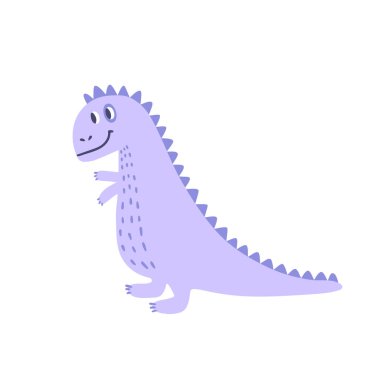 Karakter Doodle tarzı bir dinozor. Çocuklar için bir karakter. 