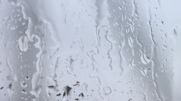 Pencere Camına Yağmur Damlaları — Stok video