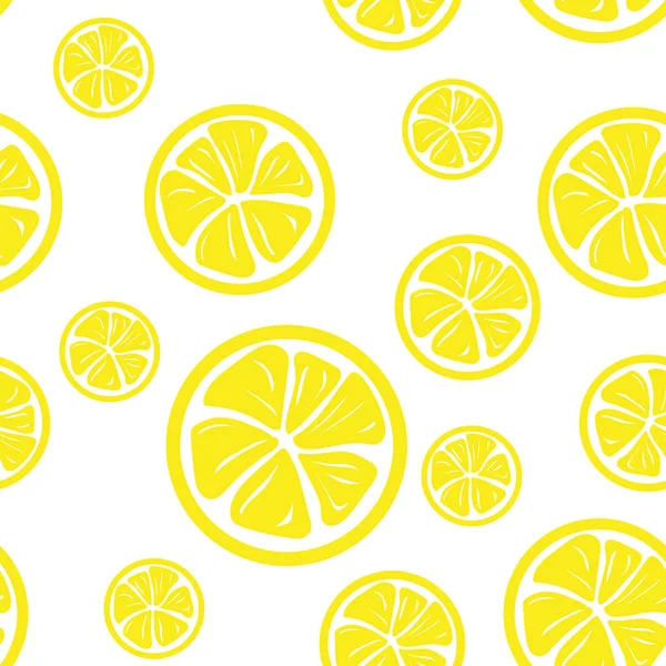 Лимонный узор из плоского лимона — стоковый вектор