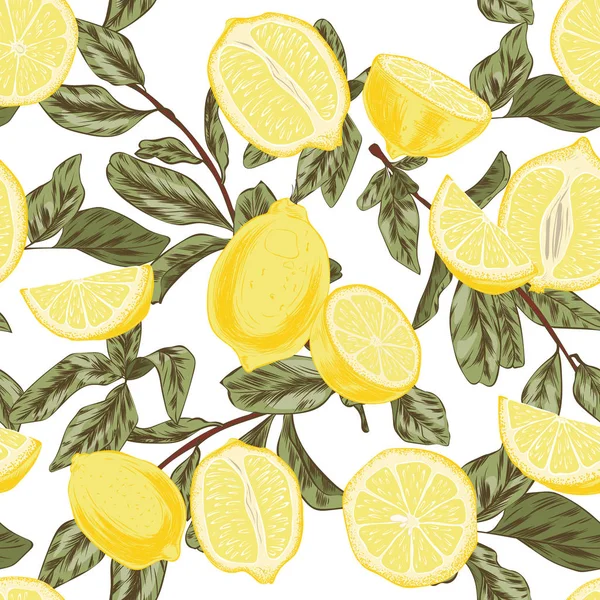 limon el sarı ve limon çizilmiş desen