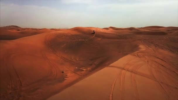 Dunes, désert, sable, nature, voyage, motos . — Video