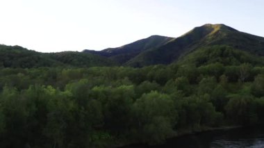 Aero çerçeve, dağ, orman, Kamçatka doğası