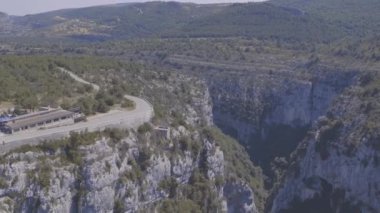 Aero çerçeve Fransa, dağlar, uçurumlar, doğa