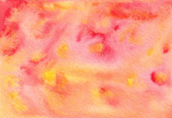 Streszczenie ręcznie rysowane różowy żółty akwarela tło. — Zdjęcie stockowe