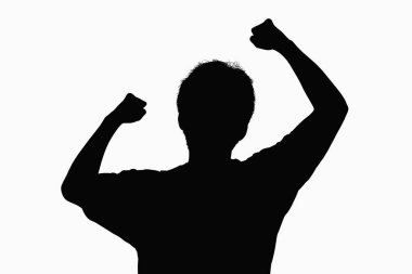 Bir futbolcunun silueti