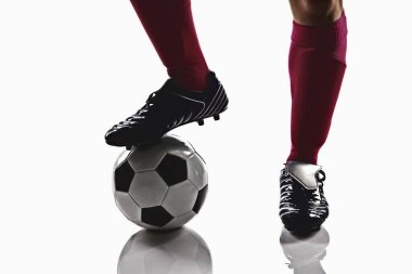 Başlamaya hazır bir futbolcu