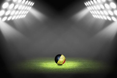 Futbol sahasında Belçika topu