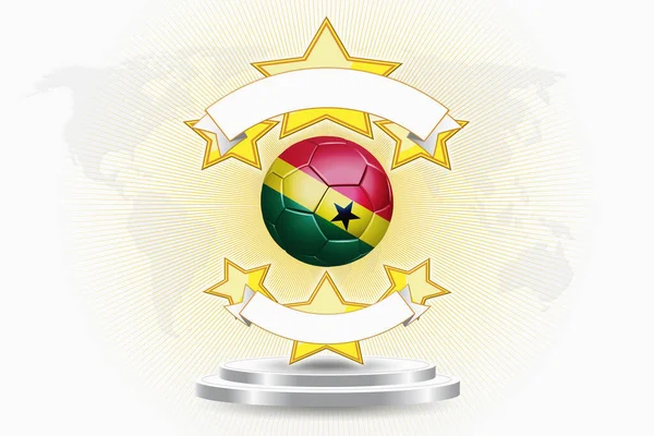 Fußball Emblem Von Ghana — Stockfoto